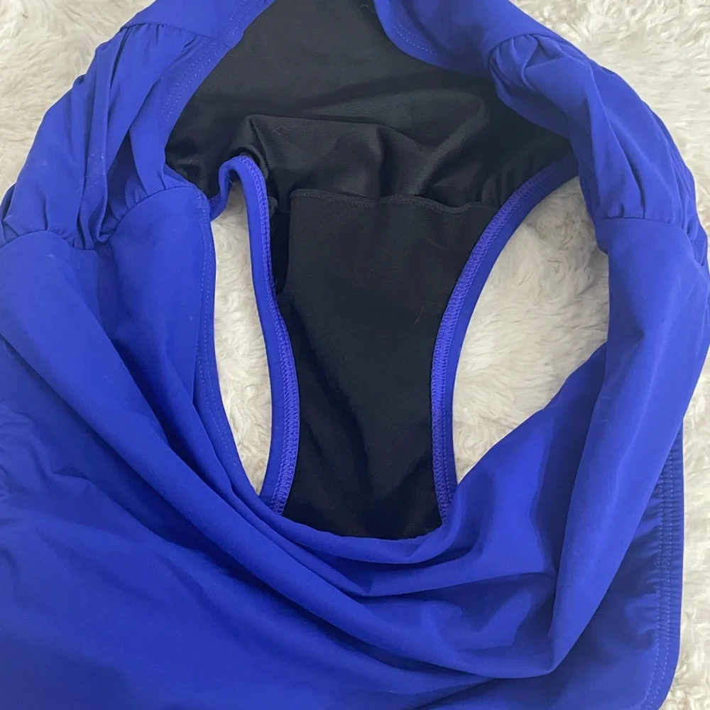 Blue High-Waisted Swim Bottom by L.l.Bean - Picture 4 of 5